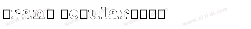 Brand Regular字体转换